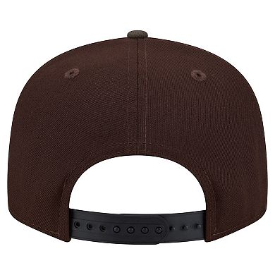 Men's New Era Dark Brown Baltimore Ravens Burnt Wood Camo 9FIFTY Snapback Hat