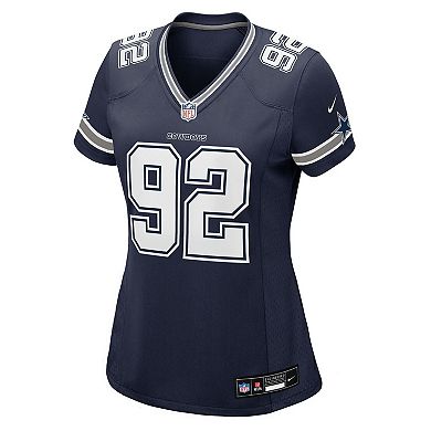 Women's Nike Quinnen Williams Navy Dallas Cowboys Team Game Jersey