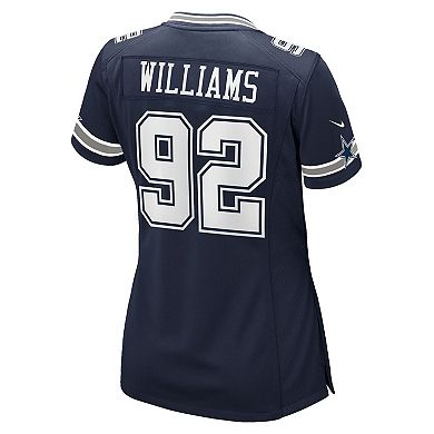 Women's Nike Quinnen Williams Navy Dallas Cowboys Team Game Jersey