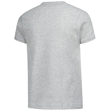 Youth Heather Gray Milwaukee Brewers Peanuts Snoopy T-Shirt