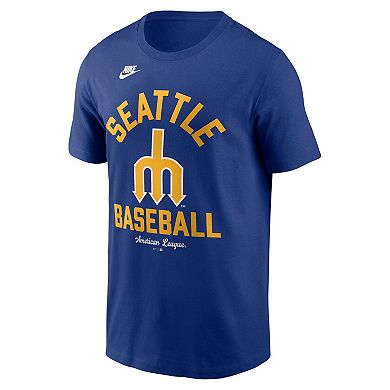 Men's Nike Royal Seattle Mariners Cooperstown Collection T-Shirt