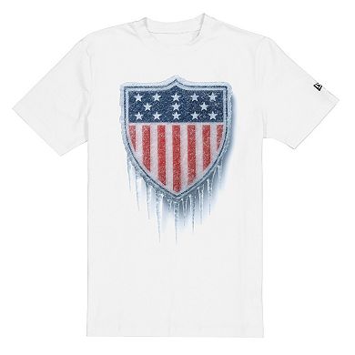 Men's New Era White Team USA Ice Cold T-Shirt