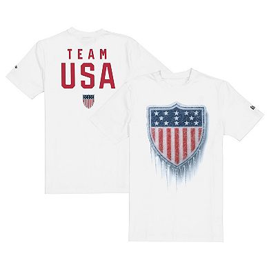 Men's New Era White Team USA Ice Cold T-Shirt