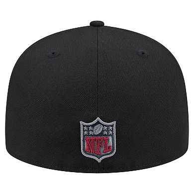 Men's New Era Black Washington Commanders Color Pop 59FIFTY Fitted Hat