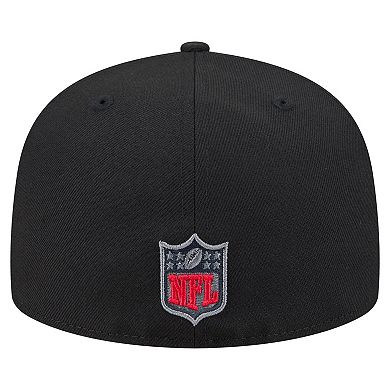 Men's New Era Black Atlanta Falcons Color Pop 59FIFTY Fitted Hat