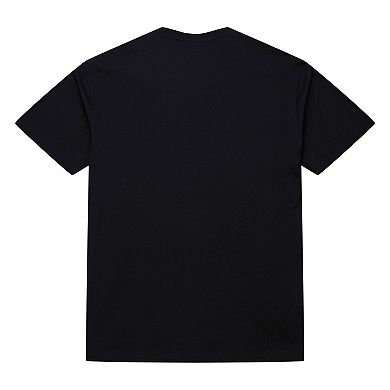 Men's Mitchell & Ness Black Chicago Bulls Hardwood Classics Throw It Back Premium T-Shirt