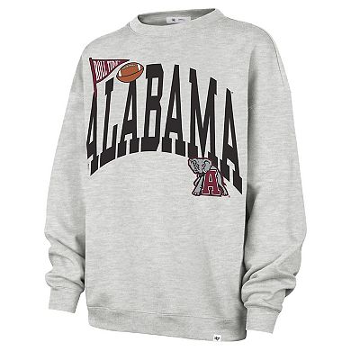Women's '47 Gray Alabama Crimson Tide Icon Fleece Sweatshirt