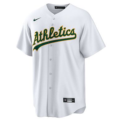 Men's Nike White Athletics Home Big & Tall Replica Jersey