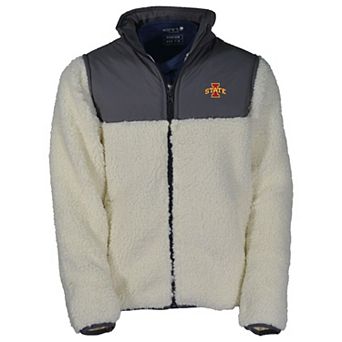 Youth Garb Charcoal Iowa State Cyclones Full-Zip Teddy Sherpa Jacket