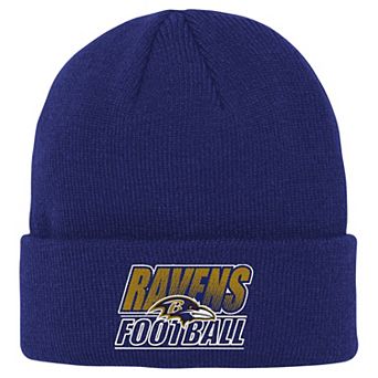 Youth Outerstuff Purple Baltimore Ravens Team Gradient Cuffed Knit Hat