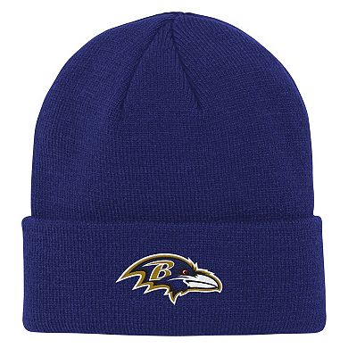 Youth Outerstuff Purple Baltimore Ravens Team Gradient Cuffed Knit Hat