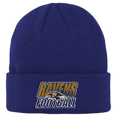 Youth Outerstuff Purple Baltimore Ravens Team Gradient Cuffed Knit Hat