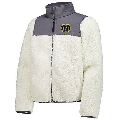 Youth Garb Charcoal Notre Dame Fighting Irish Teddy Sherpa Jacket