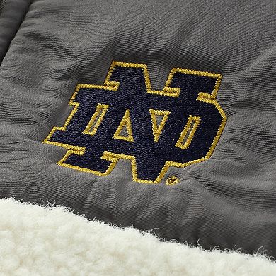 Youth Garb Charcoal Notre Dame Fighting Irish Teddy Sherpa Jacket
