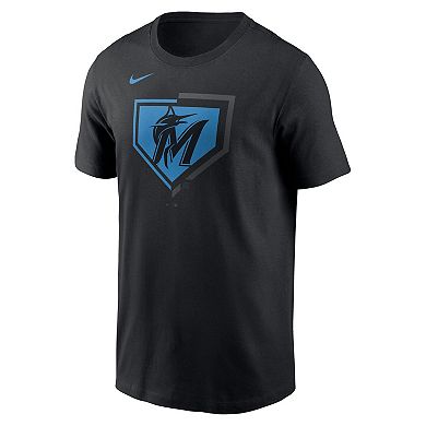 Men's Nike Black Miami Marlins Icon T-Shirt