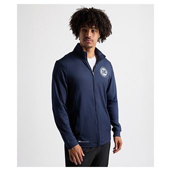 Men's Charles River x New England Patriots Navy Nu Fitness Full-Zip Jacket