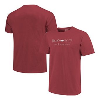 Women's Cardinal Arkansas Razorbacks Comfort Colors T-Shirt