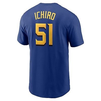 Men's Nike Ichiro Suzuki Royal Seattle Mariners City Connect Name