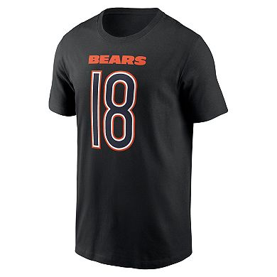 Men's Nike Caleb Williams Black Chicago Bears Carbon Name & Number T-Shirt