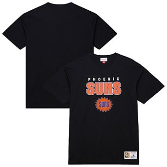 Men's Mitchell & Ness Black Phoenix Suns Hardwood Classics Throw It Back Premium T-Shirt