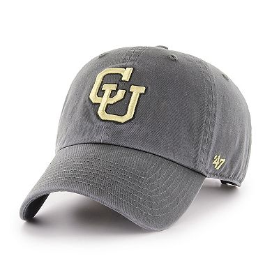 Men's '47 Charcoal Colorado Buffaloes College Vault Clean Up Adjustable Hat