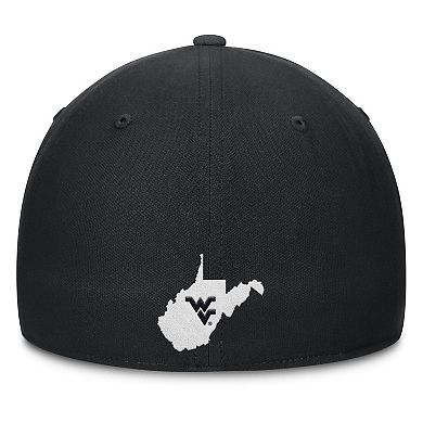 Men's Nike Black West Virginia Mountaineers Alternate Logo Rise Dri-FIT Flex Hat