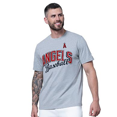 Men's Starter Red/Heather Gray Los Angeles Angels Two-Pack T-Shirt Set