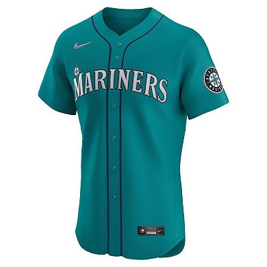 Men's Nike Teal Seattle Mariners Alternate Elite Jersey