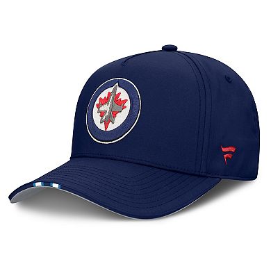Men's Fanatics Navy Winnipeg Jets 2025 NHL Draft Authentic Pro On-Stage Podium A-Frame Adjustable Hat