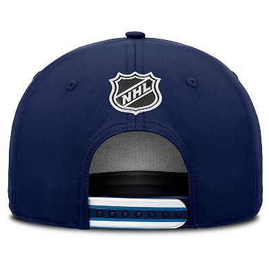 Men's Fanatics Navy Winnipeg Jets 2025 NHL Draft Authentic Pro On-Stage Podium A-Frame Adjustable Hat