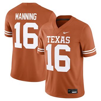 Men's Nike Arch Manning Texas Orange Texas Longhorns Home Game Football Jersey