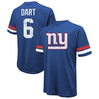 Men's Majestic Threads Jaxson Dart Royal New York Giants Oversized T-Shirt