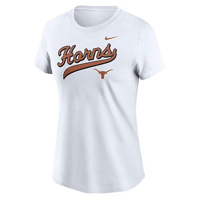 Women's Nike White Texas Longhorns Local Script T-Shirt