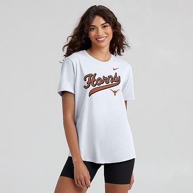 Women's Nike White Texas Longhorns Local Script T-Shirt
