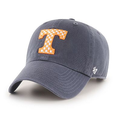 Men's '47 Charcoal Tennessee Volunteers Clean Up Adjustable Hat