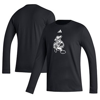 Men's adidas Black Texas A&M Aggies Ol' Sarge Football Long Sleeve T-Shirt