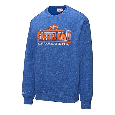 Men's Mitchell & Ness Royal Cleveland Cavaliers Throw It Back Fleece Sweatshirt