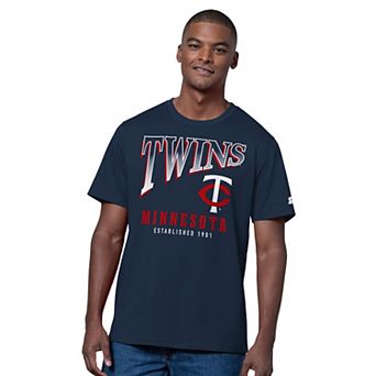 Men's Starter Navy/Heather Gray Minnesota Twins Two-Pack T-Shirt Set
