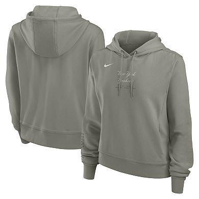 Women's Nike Olive New York Yankees One Tri-Blend Dri-FIT Hoodie