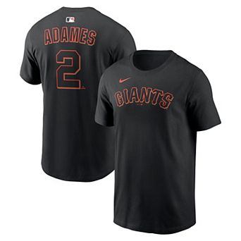 Men's Nike Willy Adames Black San Francisco Giants Home Name & Number T-Shirt