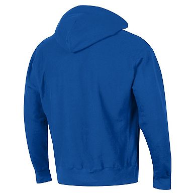 Men's Champion Royal Texas Rangers Reverse Weave Chenille Hoodie