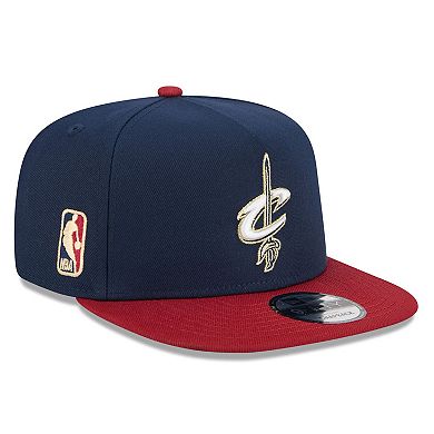 Men's New Era Navy/Wine Cleveland Cavaliers 2025/26 Classic Edition Jersey Hook A-Frame 9FIFTY Snapback Hat
