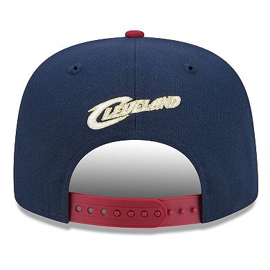 Men's New Era Navy/Wine Cleveland Cavaliers 2025/26 Classic Edition Jersey Hook A-Frame 9FIFTY Snapback Hat