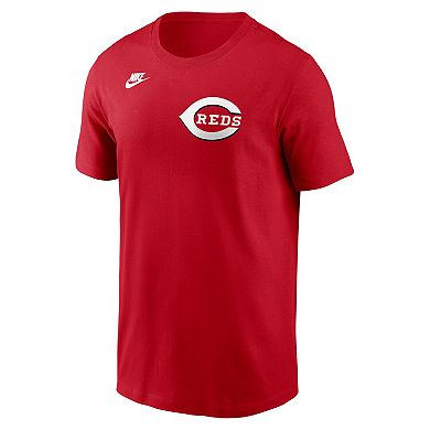 Men's Nike Ken Griffey Jr. Red Cincinnati Reds Cooperstown Collection Name & Number T-Shirt