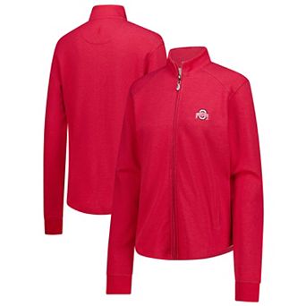 Women's johnnie-O Scarlet Ohio State Buckeyes Tomi Full-Zip Tri-Blend Jacket