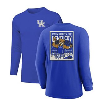 Youth Royal Kentucky Wildcats Snowy Polaroid Long Sleeve T-Shirt