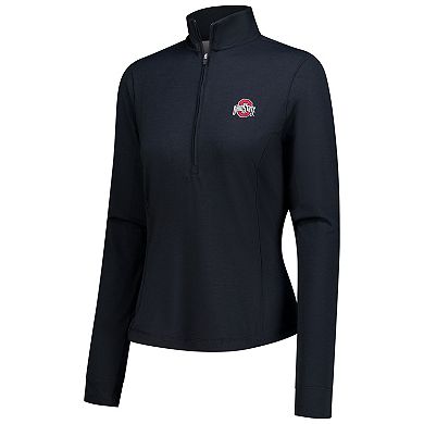 Women's johnnie-O Black Ohio State Buckeyes Susie Half-Zip Pullover