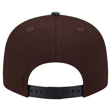 Men's New Era Dark Brown Washington Commanders Burnt Wood Camo 9FIFTY Snapback Hat