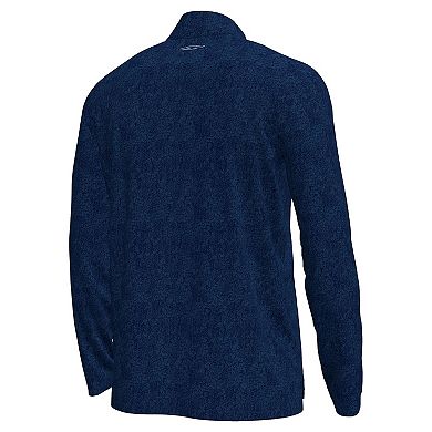 Men's Under Armour Navy Notre Dame Fighting Irish Basketball Leprechaun Tech Quarter-Zip Top