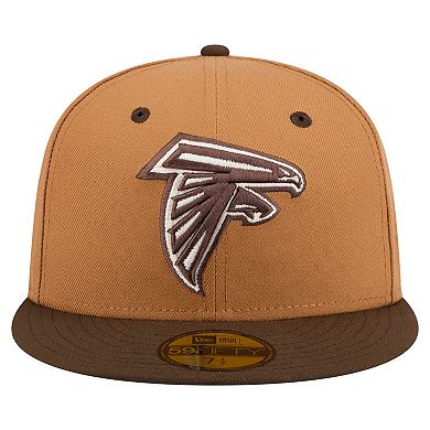 Men's New Era Light Brown/Dark Brown Atlanta Falcons Two-Tone Walnut 59FIFTY Fitted Hat